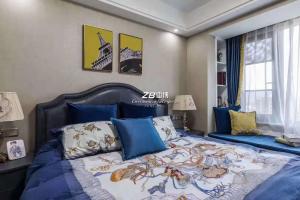 美式轻奢装修效果图,中博装饰钱江府89方美式轻奢全环保全案整装产品